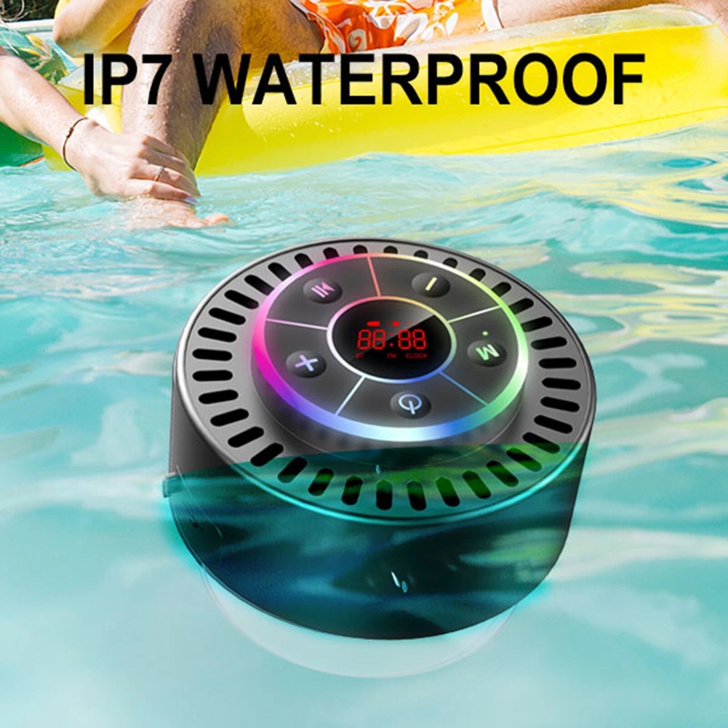 Waterproof Bluetooth Shower Speaker IPX7 for Outdoor Use