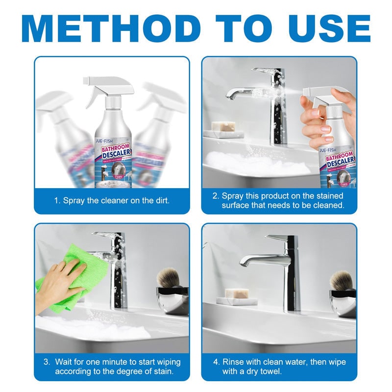 Deep Clean Foam Spray for Mold and Soap Scum Removal