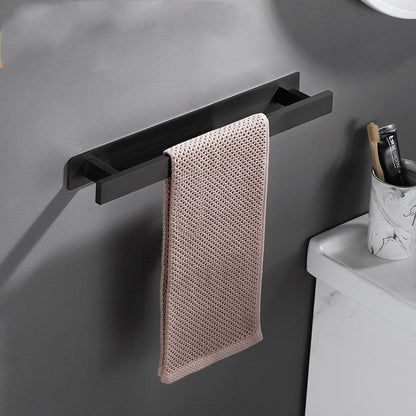 Elegant Adhesive Towel Rack – 40cm Stainless Steel Design