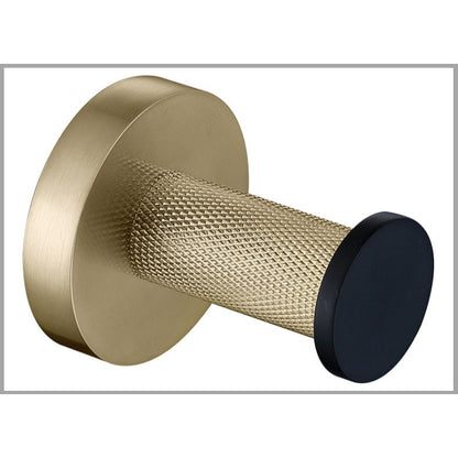 Elegant Wall-Mounted Towel Bar with Luxe Gold Highlights