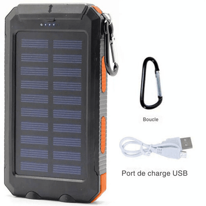 10,000 mAh Waterproof Shockproof Solar Battery – Rechargeable