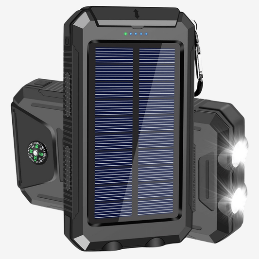 10,000 mAh Waterproof Shockproof Solar Battery – Rechargeable