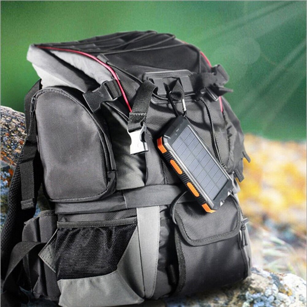 10,000 mAh Waterproof Shockproof Solar Battery – Rechargeable