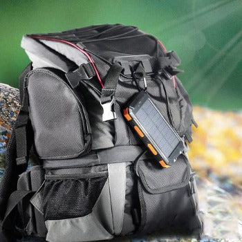 8000mAh Solar Battery - Dual USB, Waterproof, Shockproof, LED