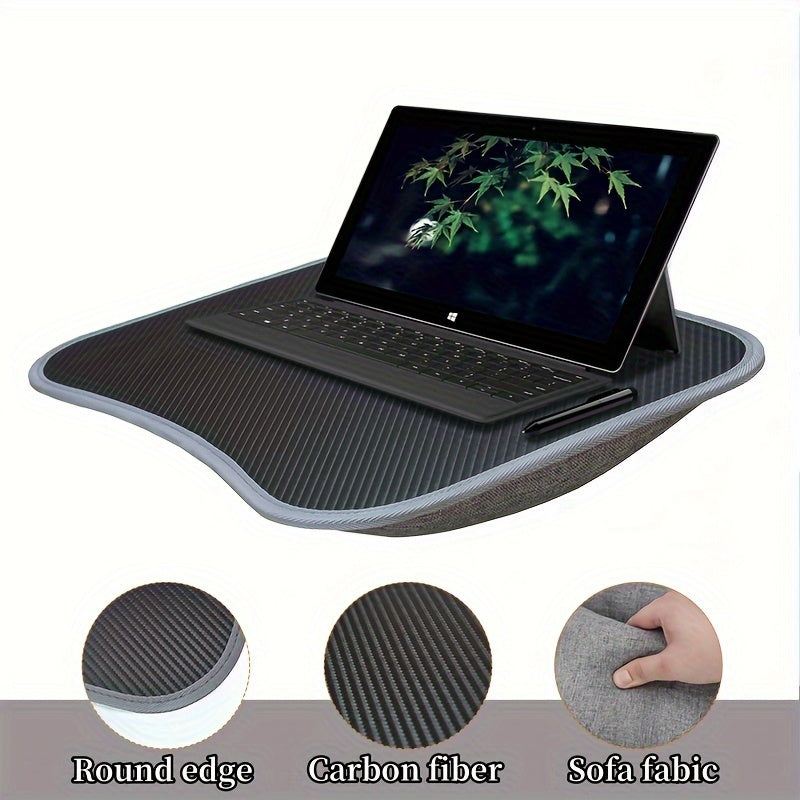 Portable Laptop Desk with Soft Base – Ideal for Bed, Couch, Travel