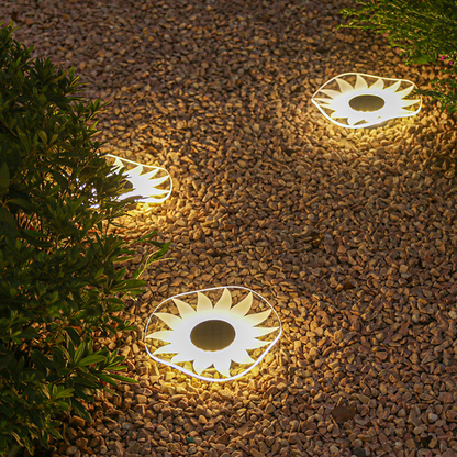 Solar-Powered Garden Glow Light - Effortless Outdoor Illumination
