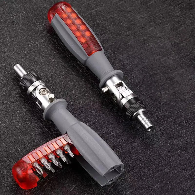 Versatile Precision Screwdriver Set with Adjustable Angle Head