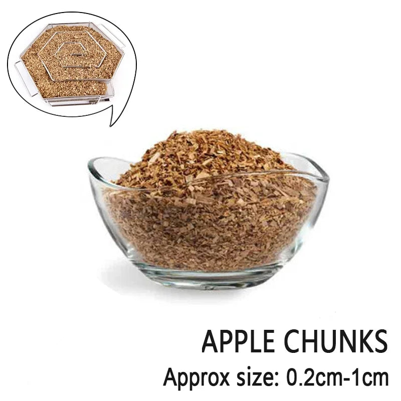 Natural Smoking Wood Chips for BBQ Smoker Grill - Kiln-Dried Flavoring