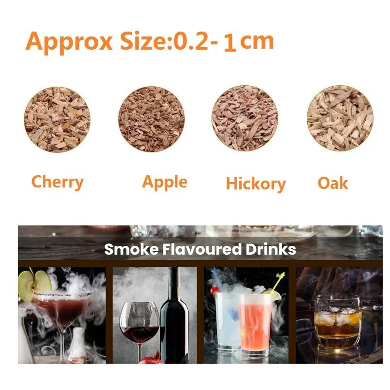 Natural Smoking Wood Chips for BBQ Smoker Grill - Kiln-Dried Flavoring