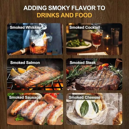 Natural Smoking Wood Chips for BBQ Smoker Grill - Kiln-Dried Flavoring
