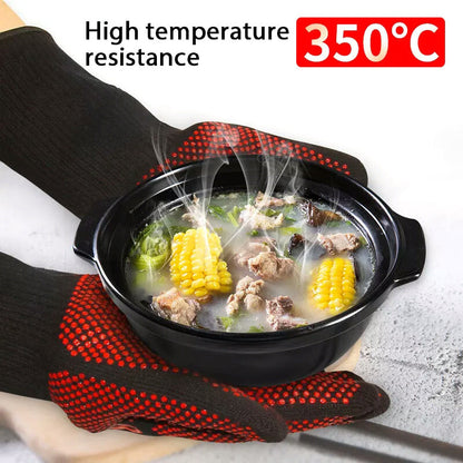 Heat Resistant Barbecue Gloves for Grilling and Baking