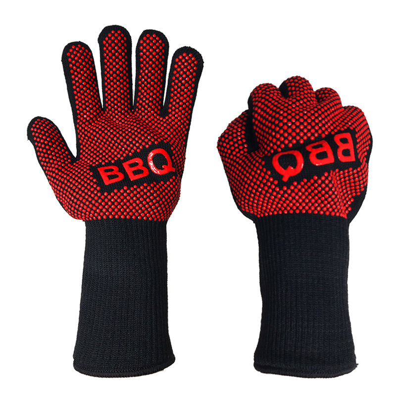 Heat Resistant Barbecue Gloves for Grilling and Baking