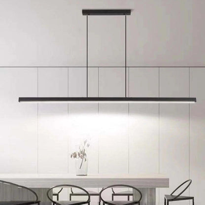 Sleek Adjustable LED Pendant Light - Minimalist Linear Ceiling Fixture