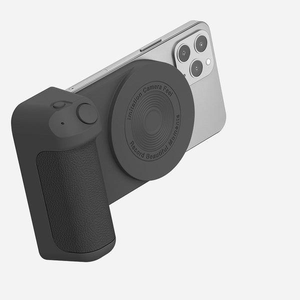 Magnetic Phone Holder with Wireless Charging – Anti-Vibration Hand Grip