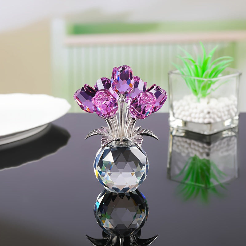 Timeless Sparkling Crystal Rose that Never Fades
