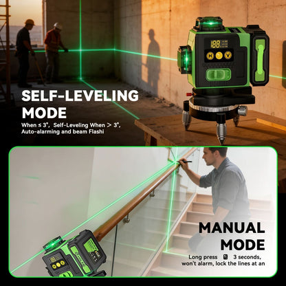 360-Degree Laser Leveling Tool for Accurate Construction Alignment
