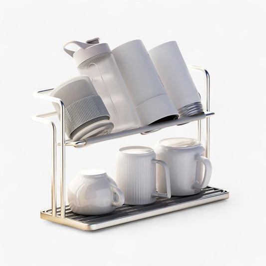 Double Your Mug Storage and Dry Faster with Cup Organizer