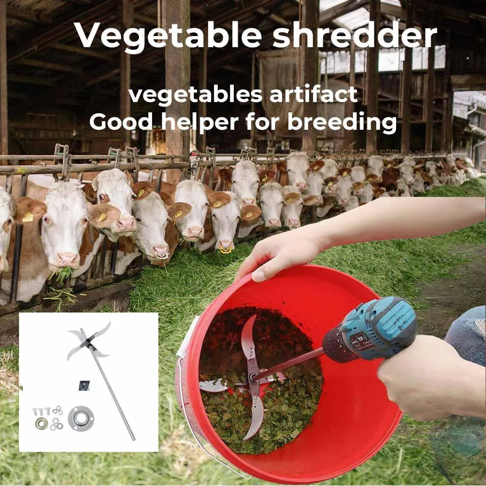 Electric Vegetable and Feed Cutter Knife | 4/6 Blade Chopper | Ideal for Grass, Vegetables, and Poultry Feed