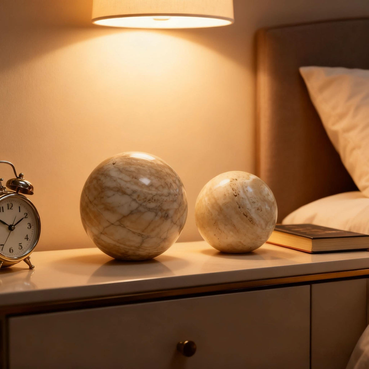 Elegant Natural Stone Sphere for Timeless Home Styling