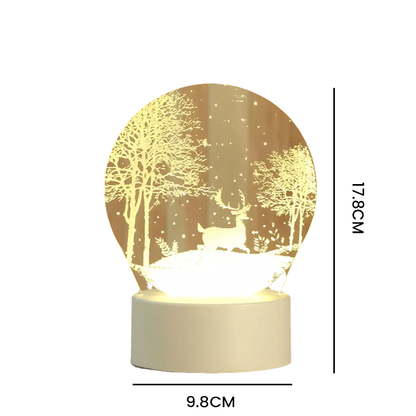 Artistic 3D LED Night Lamp with USB Power