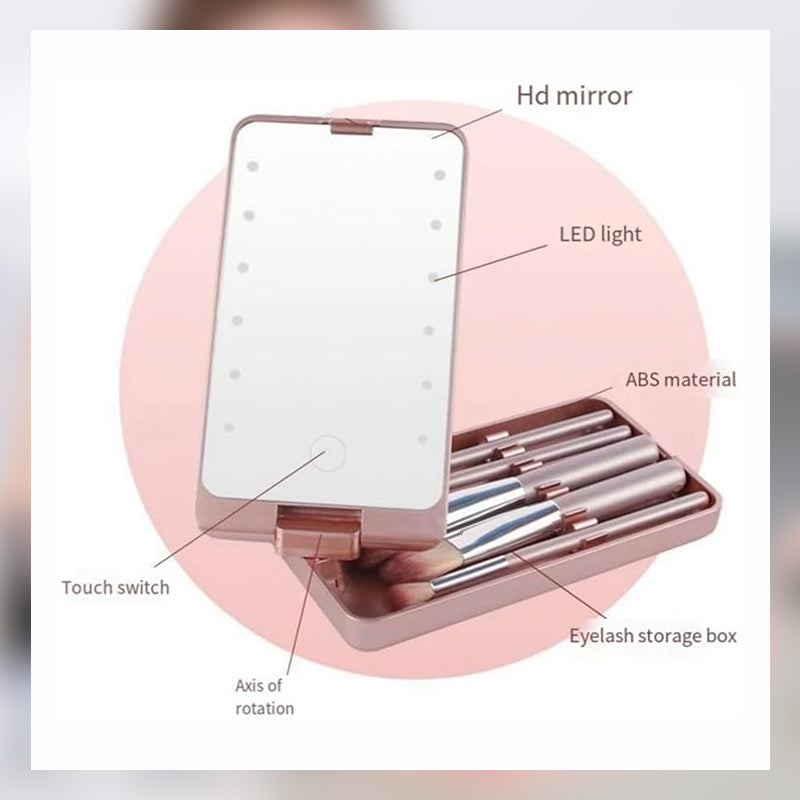 Flawless Makeup Application with Clean Brushes and Ideal Lighting