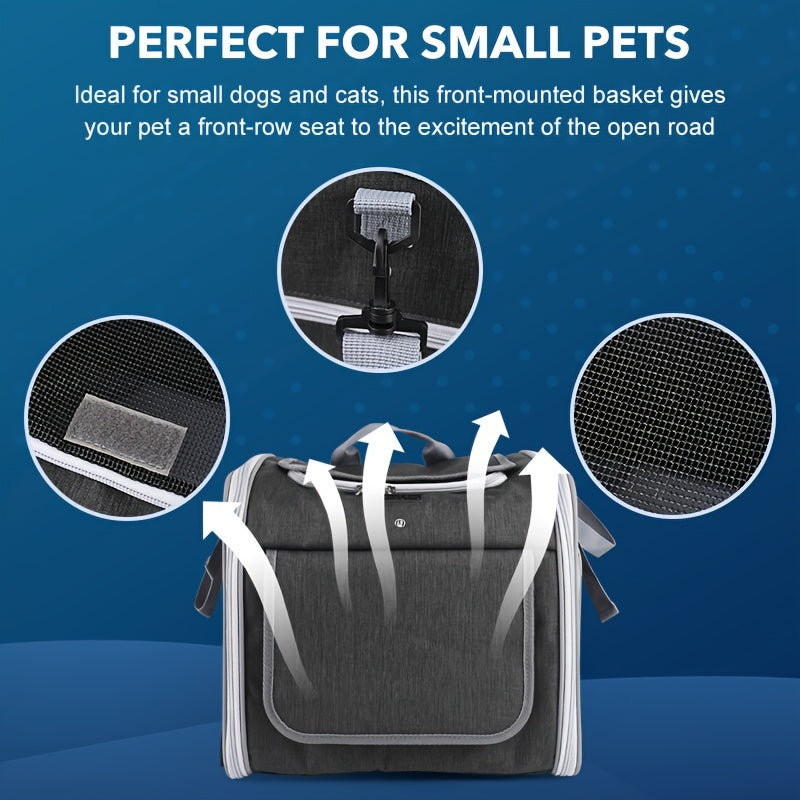 Safe and Comfortable Bike Travel Carrier for Small Pets
