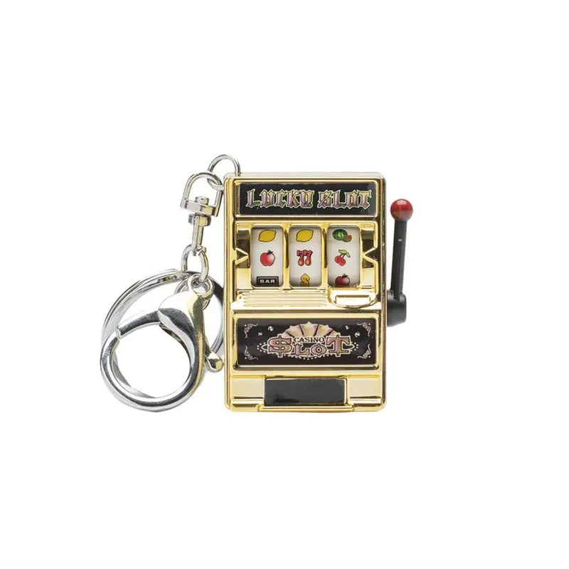 Slot Machine Keychain – Fun Novelty Accessory