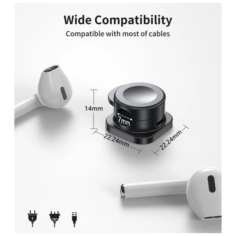 6+6 FREE | Magnetic Clips - Tidy Up Cable Clutter with One-Handed Use
