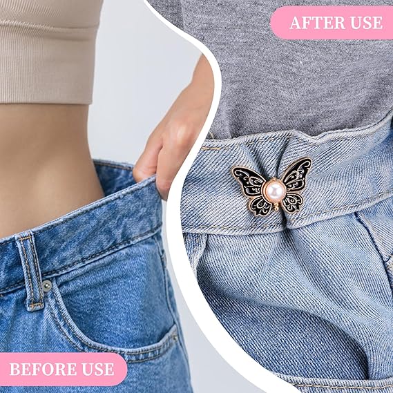 Chic Fashion Clip for Tailoring & Button Replacement | Adjustable & Rust-Free | 7 Stylish Colors