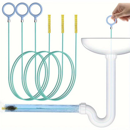Flexible Pipe Cleaning Spiral Tool | Nylon-Coated Drain Cleaner
