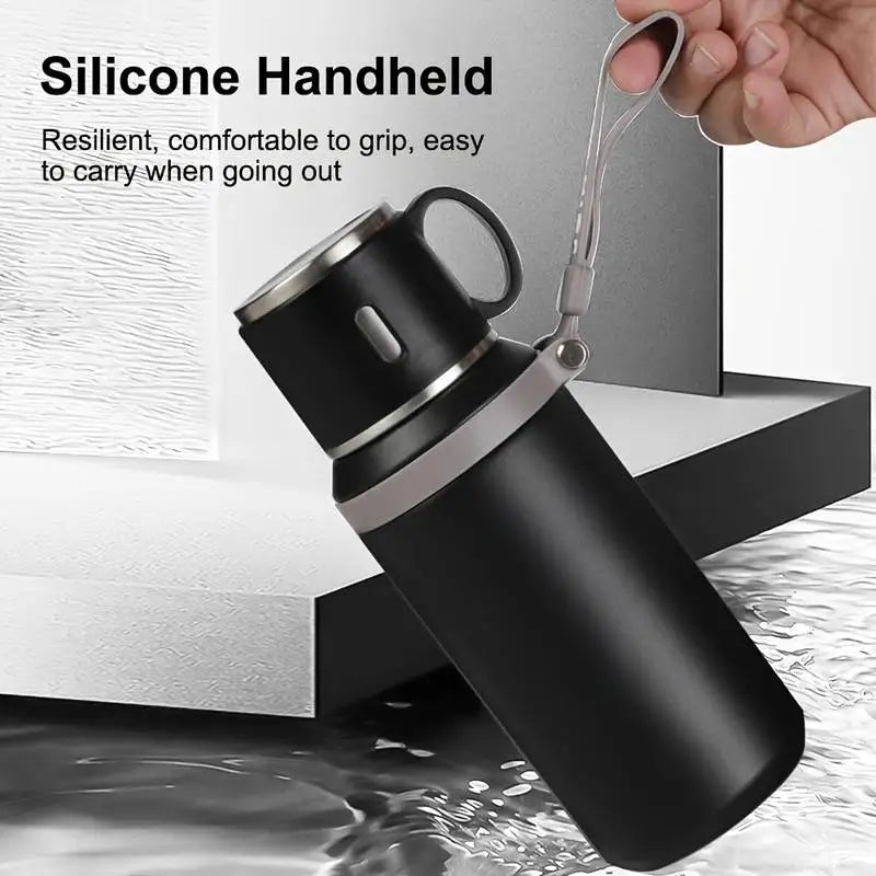 600ml Stainless Steel Travel Mug | Leak-Proof Thermos for Coffee & Tea