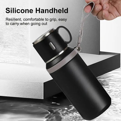 600ml Stainless Steel Travel Mug | Leak-Proof Thermos for Coffee & Tea