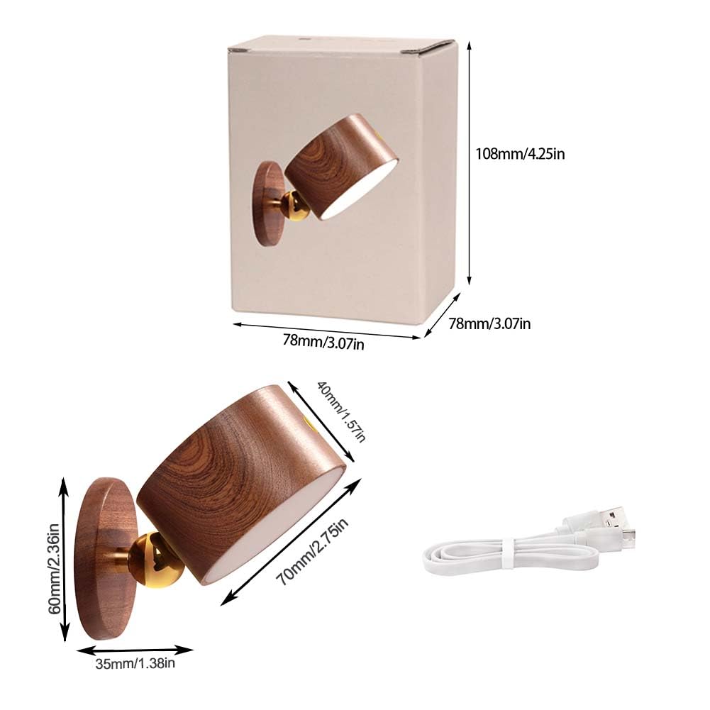 Versatile Magnetic Wall Lamp with 360-Degree Rotation