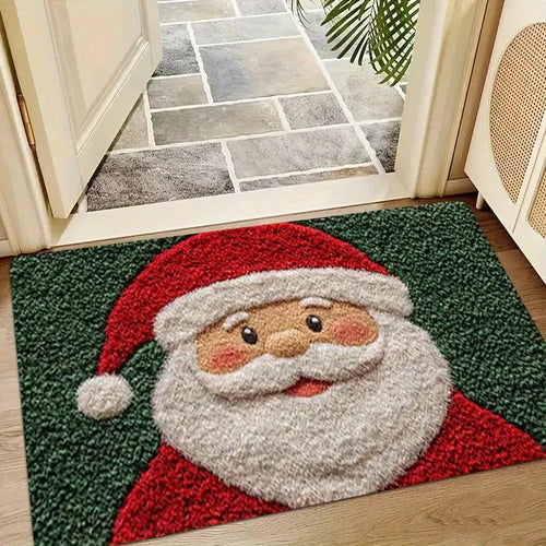 Christmas Door Mat with Gingerbread Man Design | Washable & Non-Slip | Indoor & Outdoor Use | 2026 Version