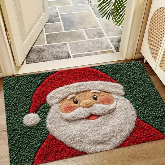 Christmas Door Mat with Gingerbread Man Design | Washable & Non-Slip | Indoor & Outdoor Use | 2026 Version