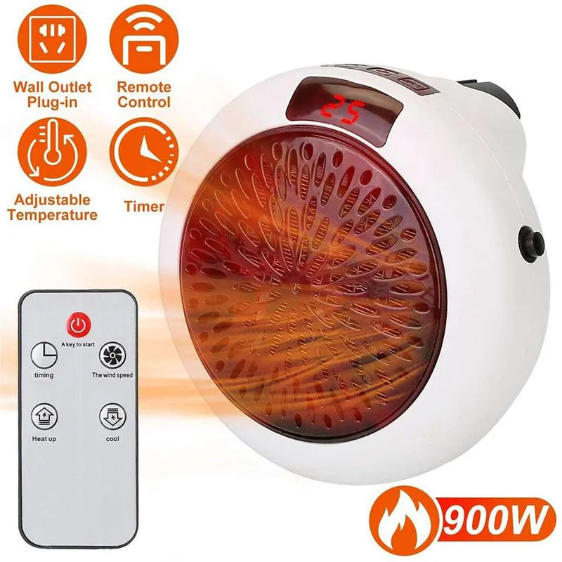 Portable PTC Ceramic Space Heater for Home and Office – Compact Mini Fan Heater