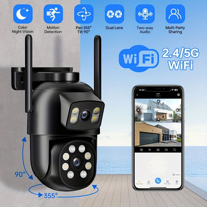 Dual Lens Surveillance Camera