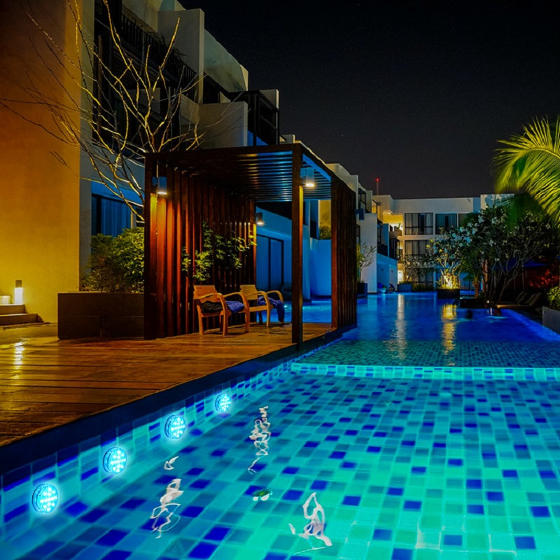 Remote-Controlled Underwater LED Light – RGB Multicolor Pool Lighting for Bathrooms and Ponds