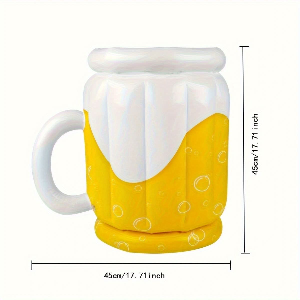 Inflatable Cooler Mug for Ice and Beverages