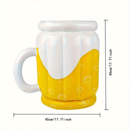 Inflatable Cooler Mug for Ice and Beverages