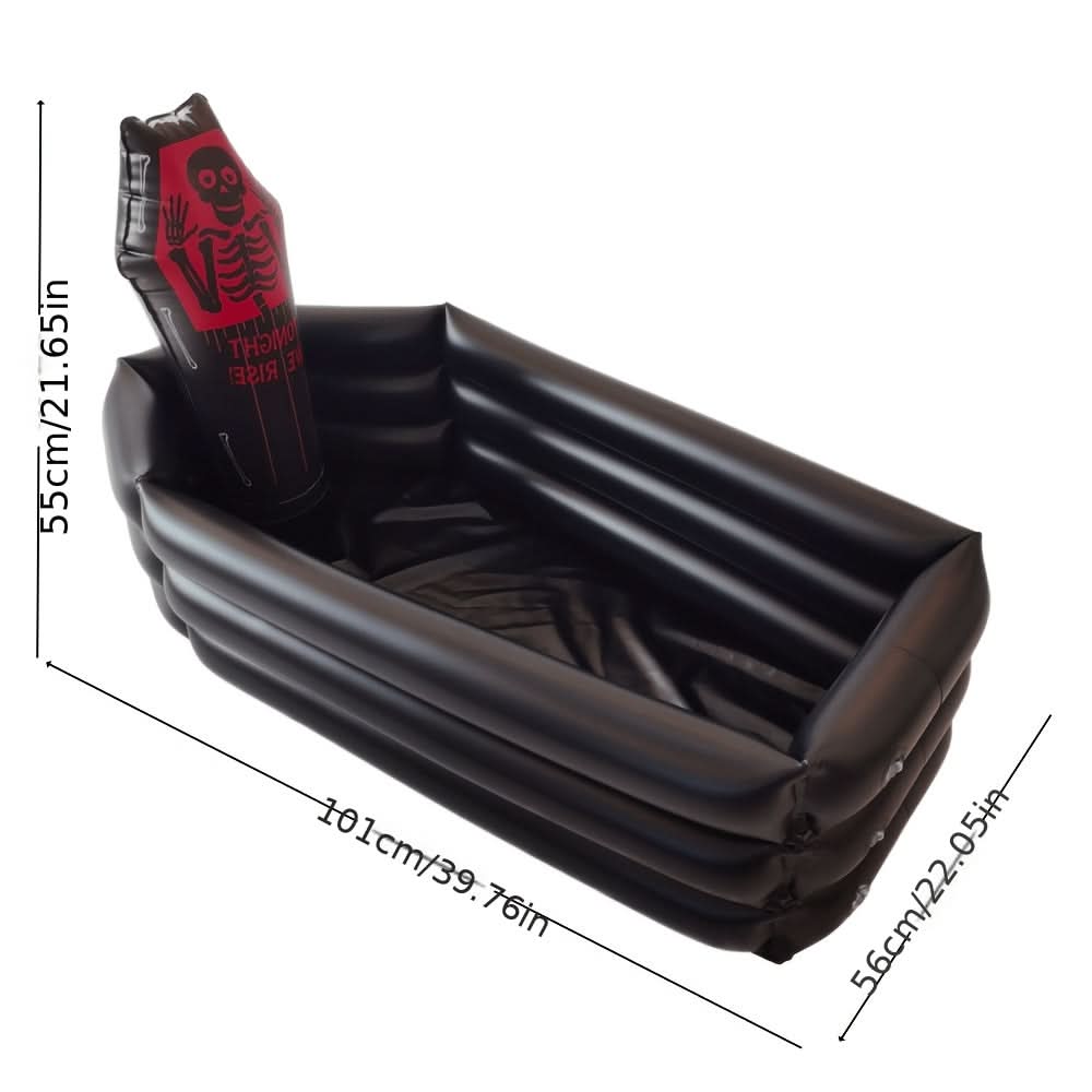 Inflatable Party Cooler Shaped Like a Halloween Tombstone