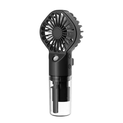 Portable Mini Handheld Fan with Water Mist | Rechargeable USB | Spray Fan for Camping, Travel & Outdoor