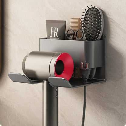 Stylish Wall-Mounted Organizer for Hair Care Essentials