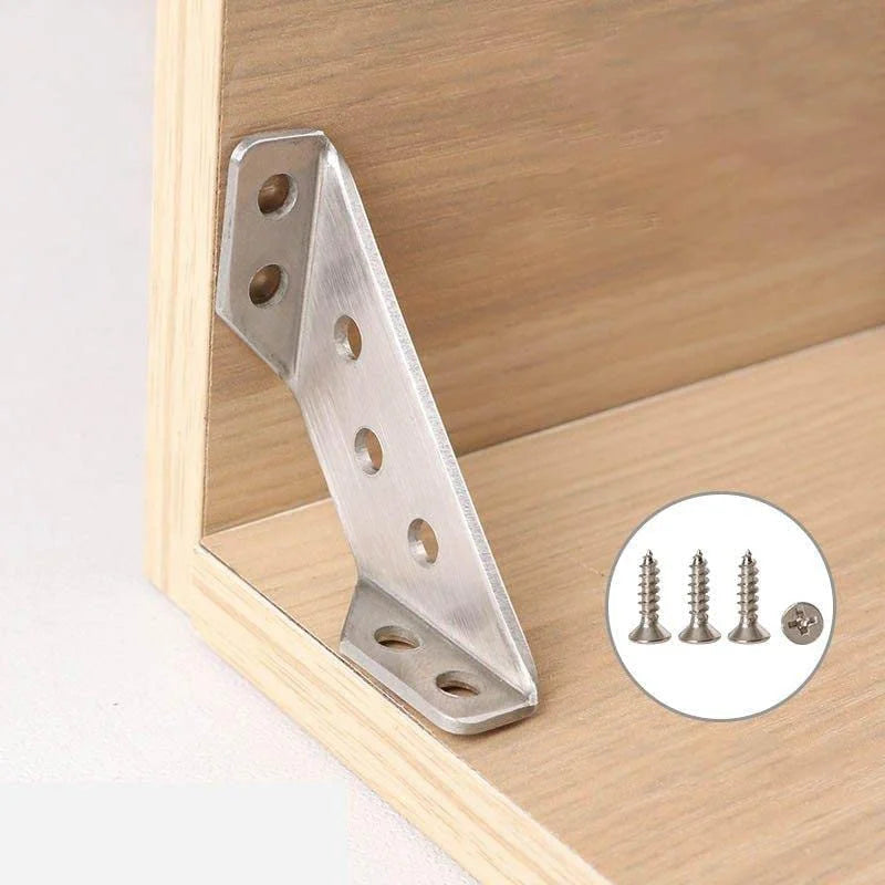 Stainless Steel Corner Brackets for Enhanced Furniture Stability