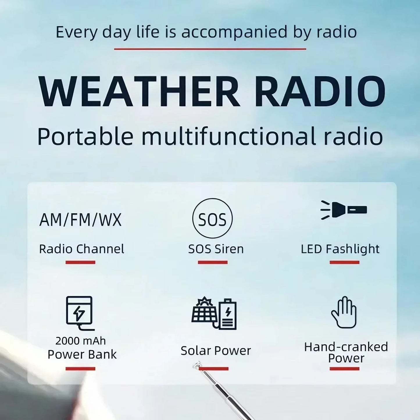 Portable Emergency Radio for Disaster Preparedness