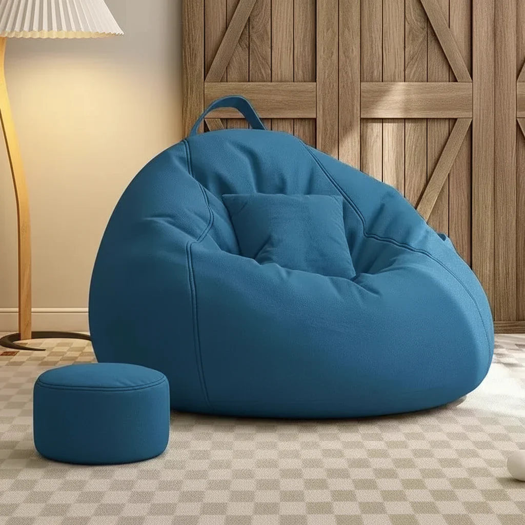 Cozy Floor Seating Bean Bag Chair for Living Room Lounge