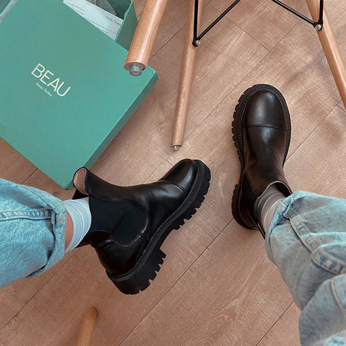 Handcrafted Women's Leather Ankle Boots – Luxurious Comfort