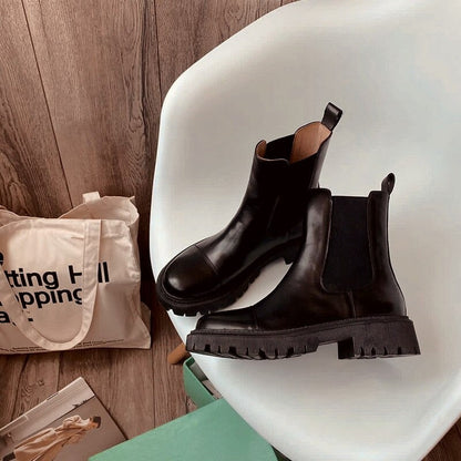 Handcrafted Women's Leather Ankle Boots – Luxurious Comfort