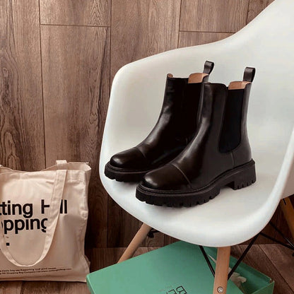 Handcrafted Women's Leather Ankle Boots – Luxurious Comfort
