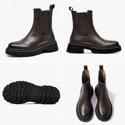 Handcrafted Women's Leather Ankle Boots – Luxurious Comfort